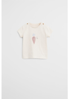 Mango Kids Бебешка тениска Carrot 62-80 cm - Pepit.bg