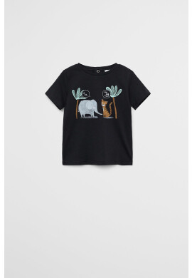 Mango Kids Бебешка тениска Friend 80-104 cm - Pepit.bg
