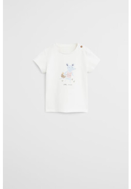 Mango Kids Бебешка тениска Veggie 62-80 cm - Pepit.bg