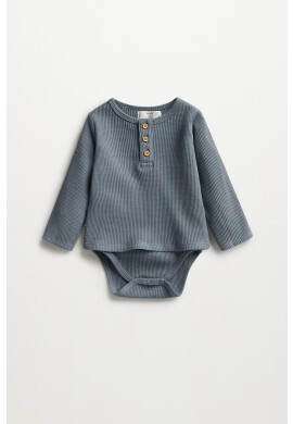 Mango Kids Бебешко боди Gofre - Pepit.bg