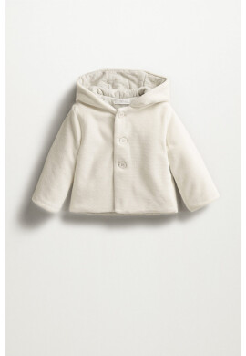 Mango Kids Бебешко яке White - Pepit.bg