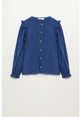 Mango Kids Детска блуза INDIGO - Pepit.bg
