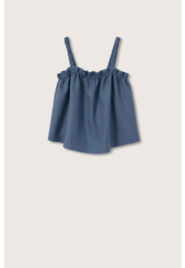 Mango Kids Детска блуза Indigo - Pepit.bg
