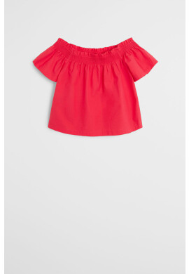 Mango Kids Детска блуза Roses 110-164 cm - Pepit.bg