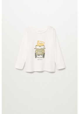 Mango Kids Детска блуза с дълги ръкави CAR - Pepit.bg