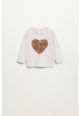 Mango Kids Детска блуза с дълги ръкави Corazon - Pepit.bg