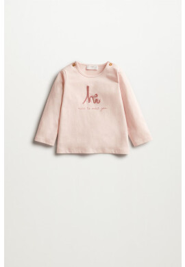 Mango Kids Детска блуза с дълги ръкави Hi - Pepit.bg