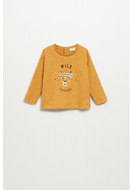 Mango Kids Детска блуза с дълги ръкави Leopard - Pepit.bg