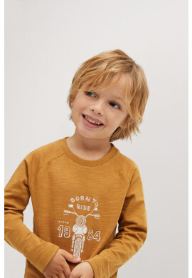 Mango Kids Детска блуза с дълги ръкави MOTO - Pepit.bg