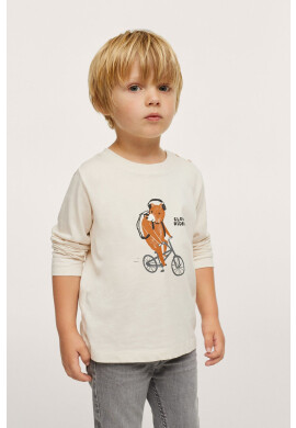 Mango Kids Детска блуза с дълги ръкави Slow - Pepit.bg