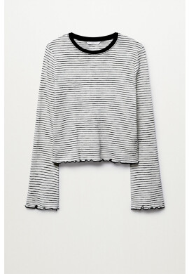 Mango Kids Детска блуза с дълги ръкави Stripes в жълто - Pepit.bg