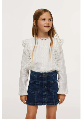 Mango Kids Детска дънкова пола Maya - Pepit.bg