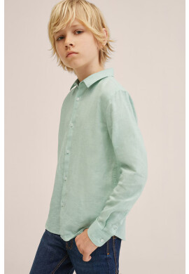 Mango Kids Детска ленена риза Ricard - Pepit.bg