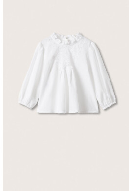 Mango Kids Детска памучна блуза Amelia - Pepit.bg
