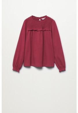 Mango Kids Детска памучна блуза Audrey - Pepit.bg