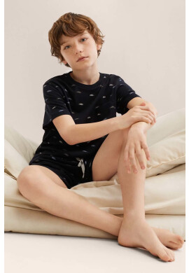 Mango Kids Детска памучна пижама Car - Pepit.bg