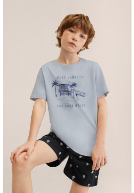 Mango Kids Детска памучна пижама Sunset - Pepit.bg
