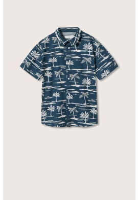 Mango Kids Детска памучна риза Honolulu - Pepit.bg
