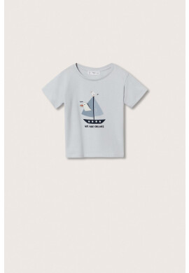 Mango Kids Детска памучна тениска - Pepit.bg