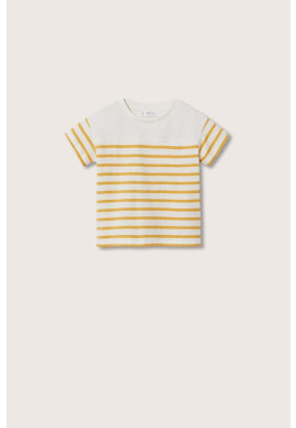 Mango Kids Детска памучна тениска Atlantic - Pepit.bg