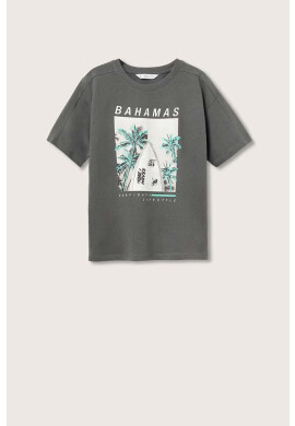 Mango Kids Детска памучна тениска Bahamas - Pepit.bg