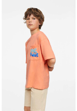 Mango Kids Детска памучна тениска Bali - Pepit.bg