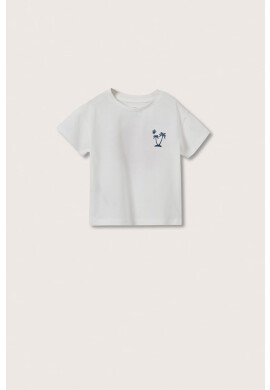 Mango Kids Детска памучна тениска Coast - Pepit.bg