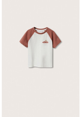 Mango Kids Детска памучна тениска Diego - Pepit.bg