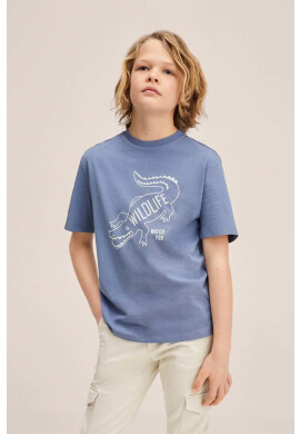 Mango Kids Детска памучна тениска Drilo - Pepit.bg