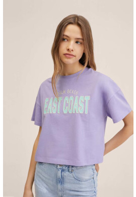 Mango Kids Детска памучна тениска East - Pepit.bg