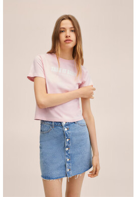 Mango Kids Детска памучна тениска Easy - Pepit.bg