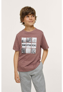 Mango Kids Детска памучна тениска Empire - Pepit.bg