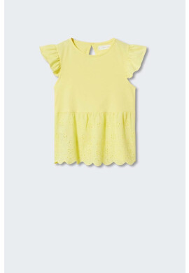 Mango Kids Детска памучна тениска Isi - Pepit.bg