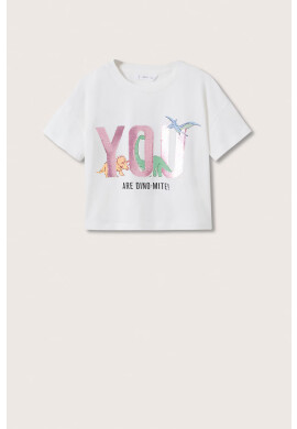 Mango Kids Детска памучна тениска Lolly - Pepit.bg