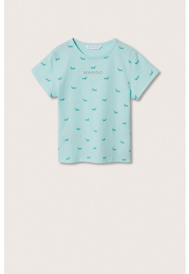 Mango Kids Детска памучна тениска Mangofi-h - Pepit.bg