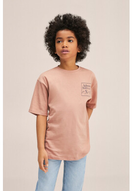 Mango Kids Детска памучна тениска Michigan - Pepit.bg