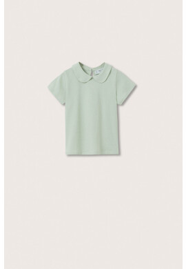 Mango Kids Детска памучна тениска Miss - Pepit.bg