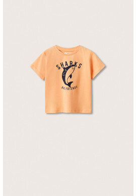 Mango Kids Детска памучна тениска Playa - Pepit.bg