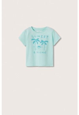 Mango Kids Детска памучна тениска Playa - Pepit.bg