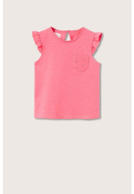 Mango Kids Детска памучна тениска Sol - Pepit.bg