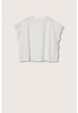 Mango Kids Детска памучна тениска Square - Pepit.bg