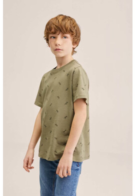 Mango Kids Детска памучна тениска Stamp2 - Pepit.bg
