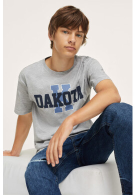 Mango Kids Детска памучна тениска State - Pepit.bg