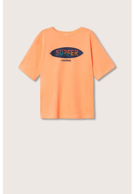 Mango Kids Детска памучна тениска Surfer - Pepit.bg