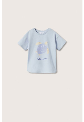 Mango Kids Детска памучна тениска Tortuga - Pepit.bg