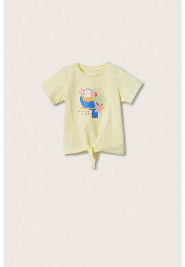 Mango Kids Детска памучна тениска Tropic - Pepit.bg