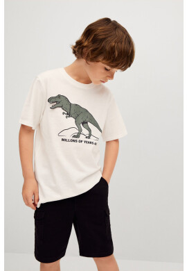 Mango Kids Детска памучна тениска Years - Pepit.bg