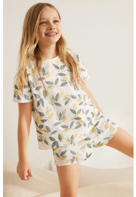 Mango Kids Детска пижама LEAF - Pepit.bg