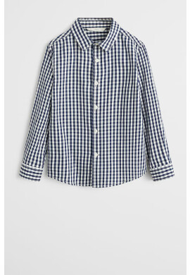 Mango Kids Детска риза Navy 110-164 cm - Pepit.bg