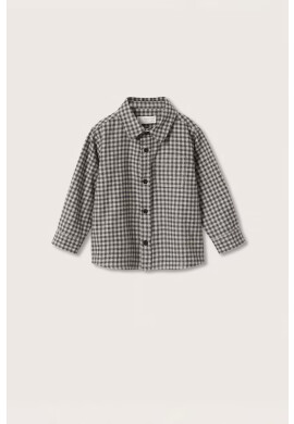 Mango Kids Детска риза в сиво - Pepit.bg